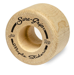 Sure-Grip Wood Maple Sliders Wheel 8pk