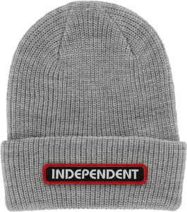 Independent B/C Groundwork Beanie Long Shoreman  Grey