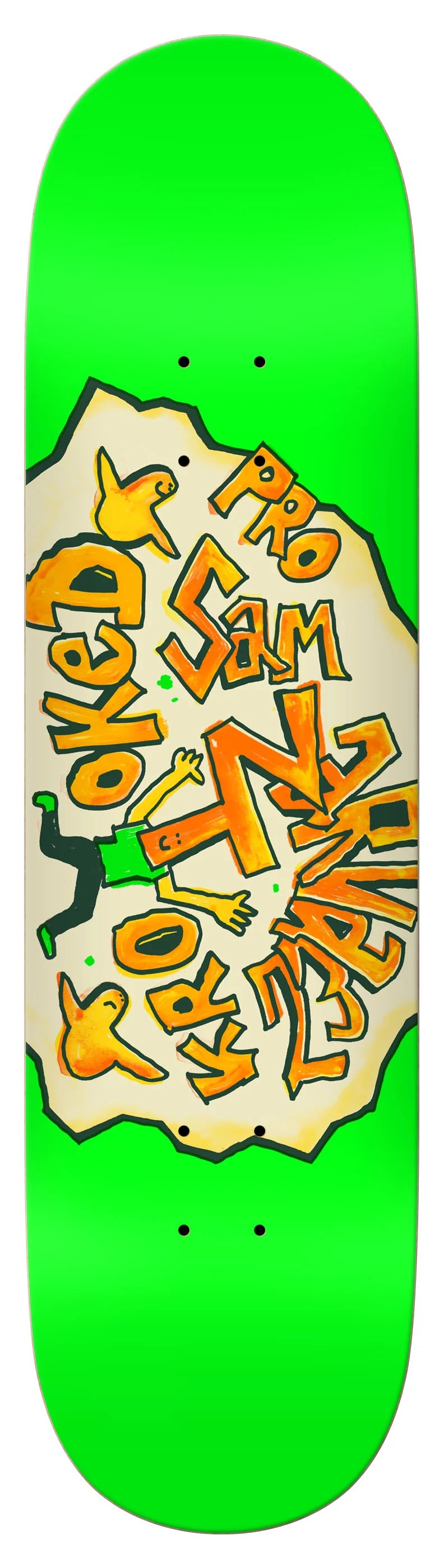 Krooked Sam Narvaez Green Sam Deck 8.5