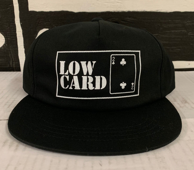 Low Card Lifer Classic Unstructured Snapback Hat Black