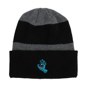 Santa Cruz Screaming Hand Beanie Long Shoreman Black/Charcoal