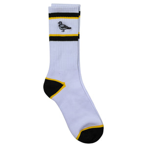 Antihero Basic Pigeon Embroidered Sock White/Black/Yellow