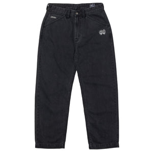 Krooked Eyes Denim Twill Pants Black