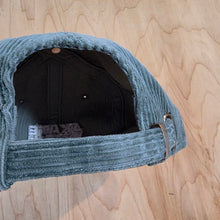 Load image into Gallery viewer, Skateworks Classic Logo Corduroy Strapback Hat Sage/White
