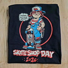 Load image into Gallery viewer, Skateworks Skate Shop Day 2026 Brett Parson "Baby Blain" T-Shirt
