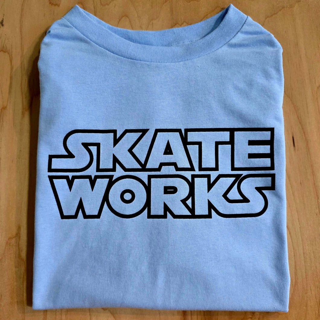 Skateworks Classic Logo T-Shirt Powder Blue/Black