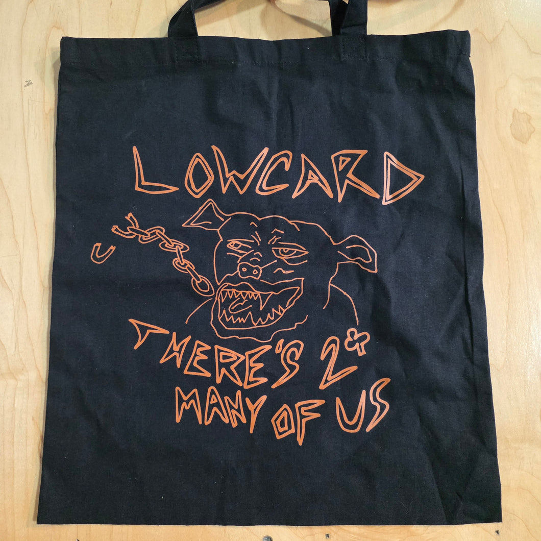 Low Card There's 2 Many of Us Tote Bag Black