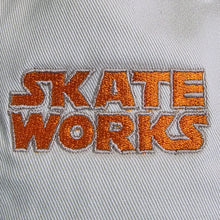 Load image into Gallery viewer, Skateworks Classic Logo Two Tone Snapback Hat Natural/Black/Orange
