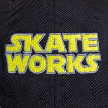 Load image into Gallery viewer, Skateworks Classic Logo Strapback Hat Black/Yellow
