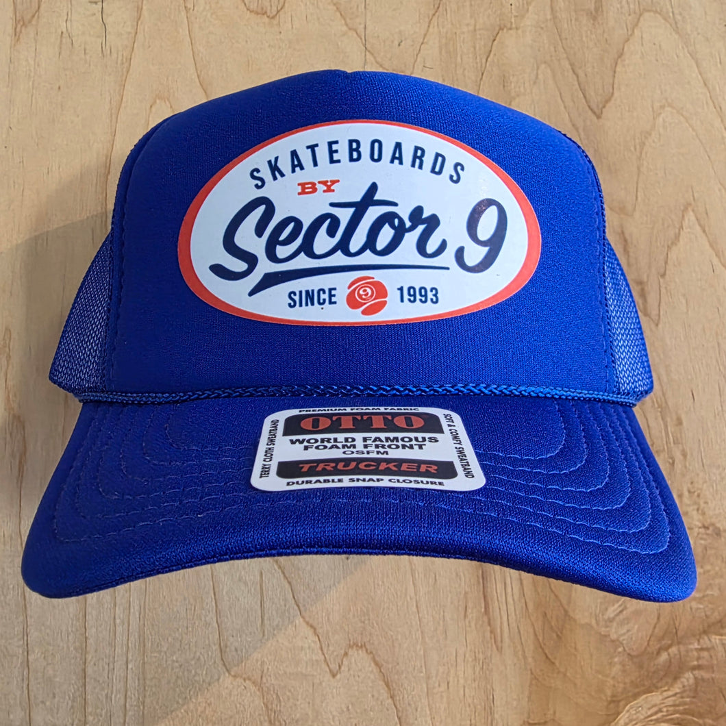 Sector 9 Foam Trucker Hat - Blue/Red