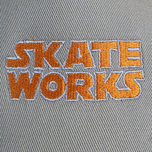 Load image into Gallery viewer, Skateworks Classic Logo Snapback Trucker Hat Khaki/Orange
