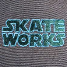 Load image into Gallery viewer, Skateworks Classic Logo Snapback Contrast Trucker Hat Walnut/Black/Forest
