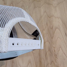 Load image into Gallery viewer, Skateworks Classic Logo Snapback Contrast Trucker Hat Black/Ecru/Forest
