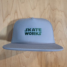 Load image into Gallery viewer, Skateworks Classic Logo Snapback Trucker Hat Smoke/Forest
