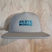 Load image into Gallery viewer, Skateworks Classic Logo Snapback Trucker Hat Khaki/Forest
