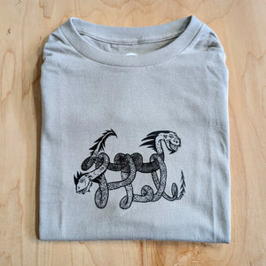 Loophole Wheels Loop Dragon T-Shirt - Sand