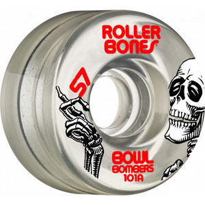 RollerBones Bowl Bombers Wheel 57mm/101a Clear 8pk