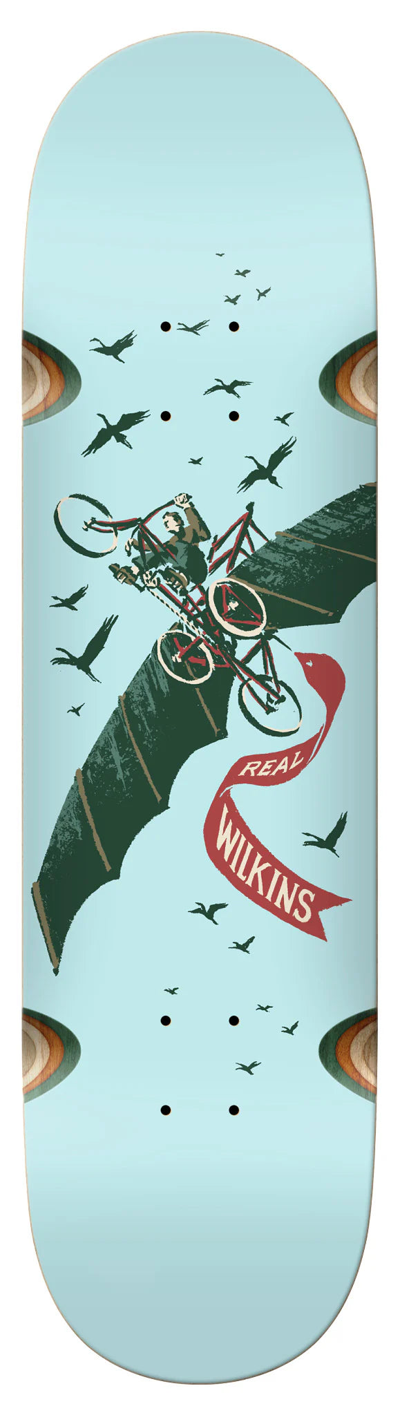 Real Jimmy Wilkins Transport Wheel Wells Deck 8.75