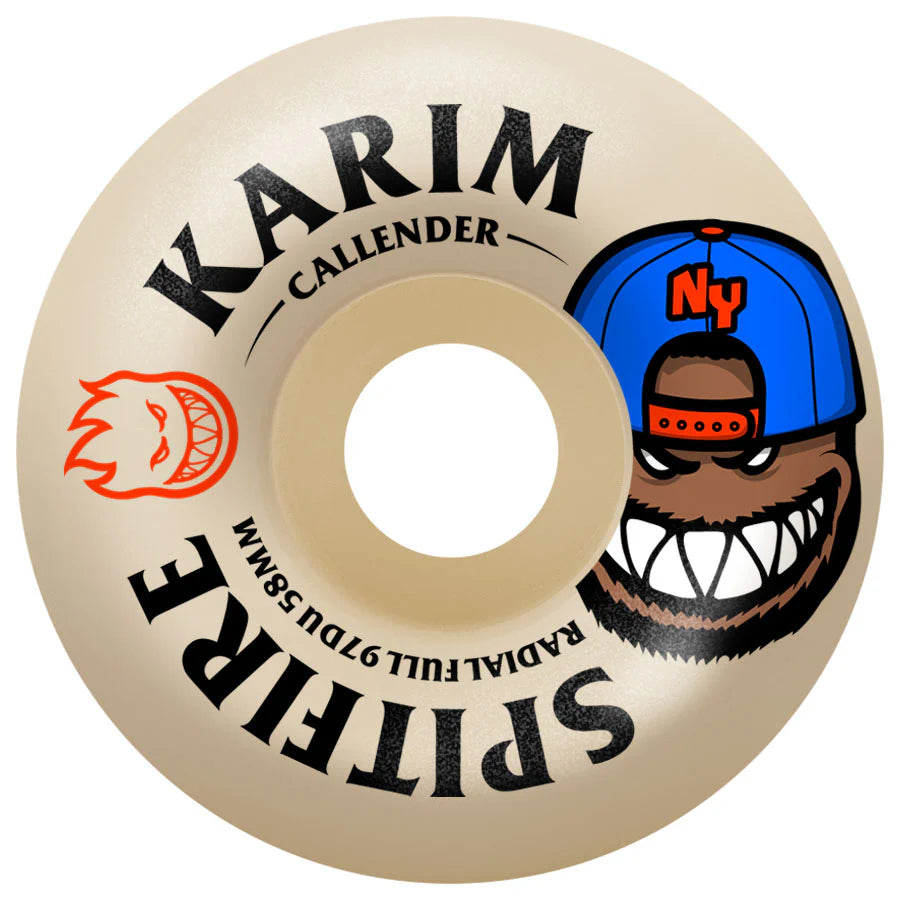 Spitfire Formula Four Karim Callender Radial Full Wheels 58mm 97a