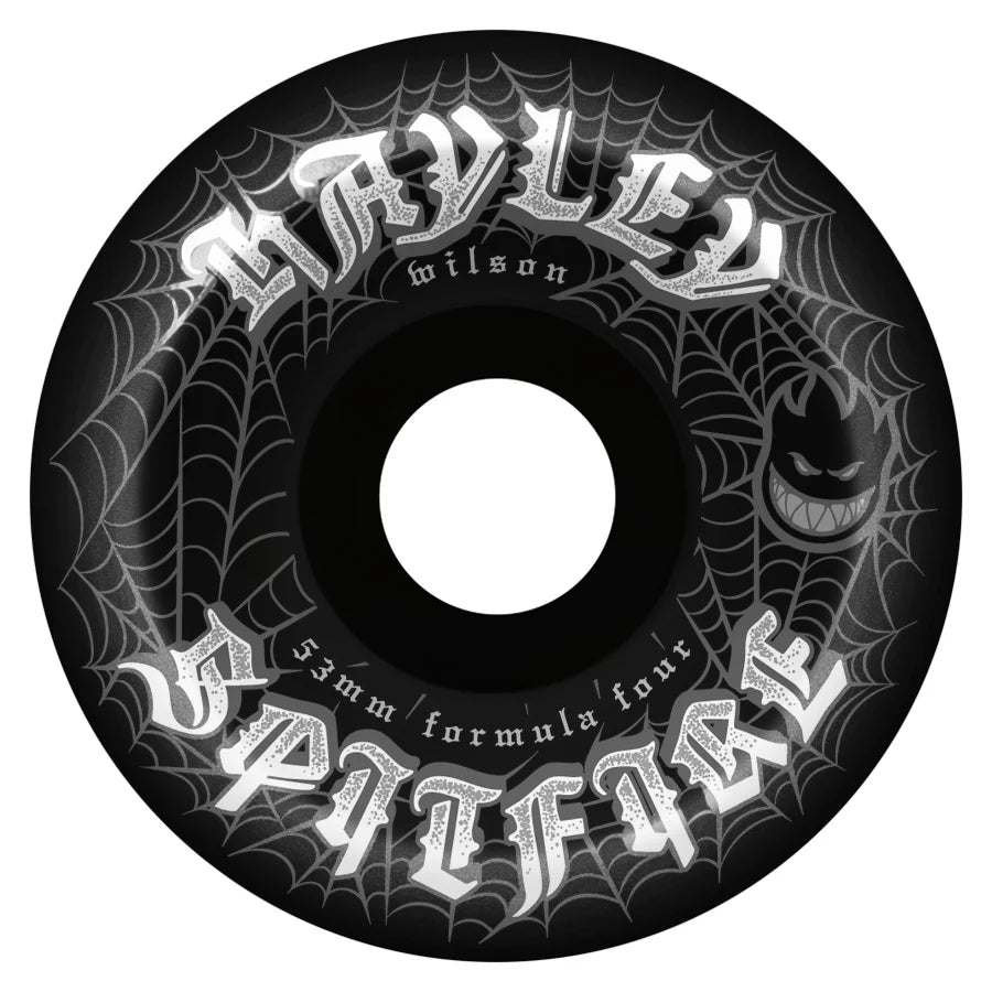 Spitfire Formula Four Hayley Wilson Webbed Black Conical Full Wheels 53mm 99a