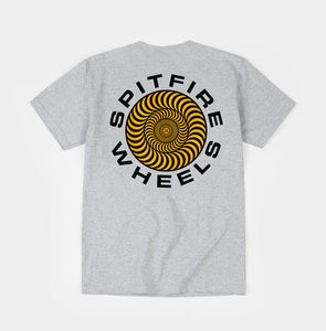 Spitfire Classic Swirl Fill T-Shirt Heather Grey