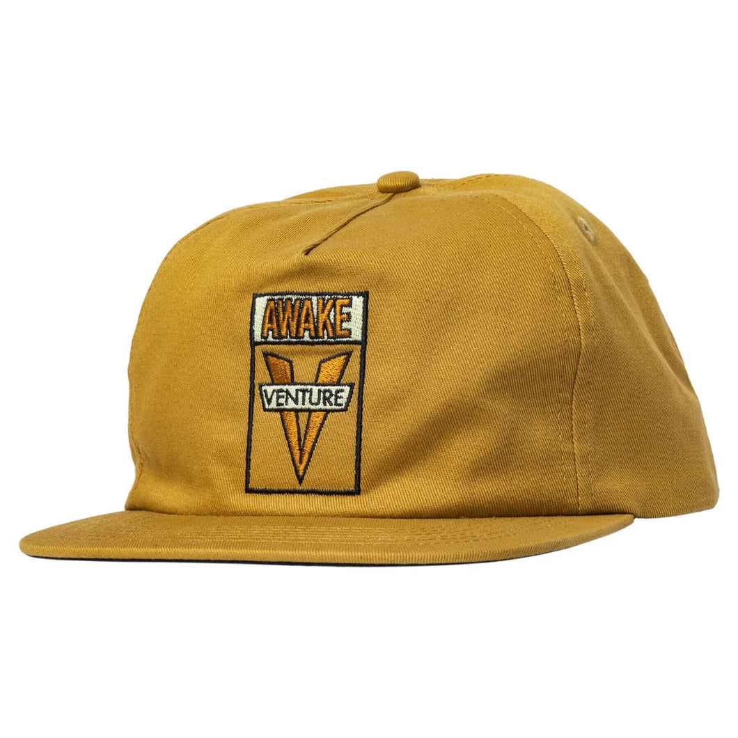 Venture Awake Snapback Hat Tan/Brown