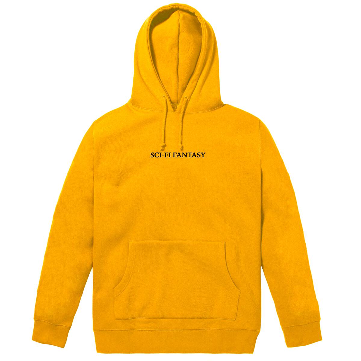 Sci Fi Fantasy Logo Hood Gold L