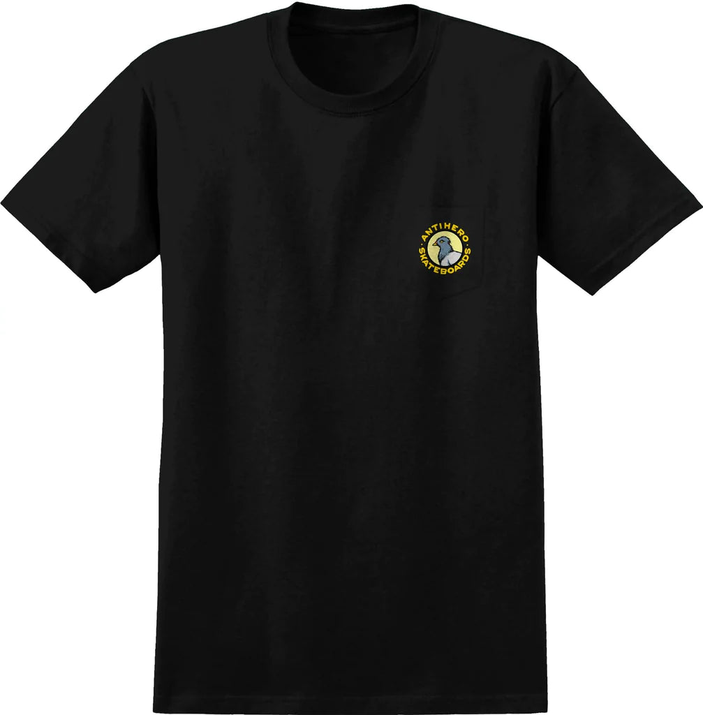 Antihero Pocket Pigeon Round s/s T-Shirt Black/Multi