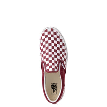 Load image into Gallery viewer, Vans Classic Slip-On Pomegranate/True White Check
