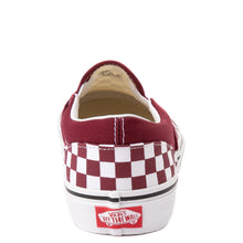 Load image into Gallery viewer, Vans Classic Slip-On Pomegranate/True White Check
