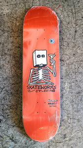 Skateworks x Todd Francis DLXSF Sketchy Skate Shop Day Deck Orange