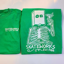 Load image into Gallery viewer, Skateworks X Todd Francis Sketchy Skate Shop Day T-Shirt Green
