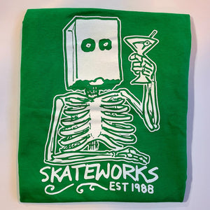 Skateworks X Todd Francis Sketchy Skate Shop Day T-Shirt Green