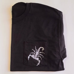 Talkin' Schmit Embroidered Scorp Pocket T-Shirt - Black