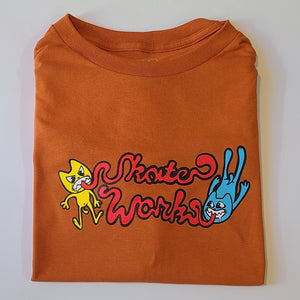 Skateworks Madi Cats T-Shirt Rust