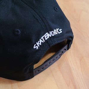 Skateworks X Todd Francis Sketchy Skate Shop Day Snapback Hat Black