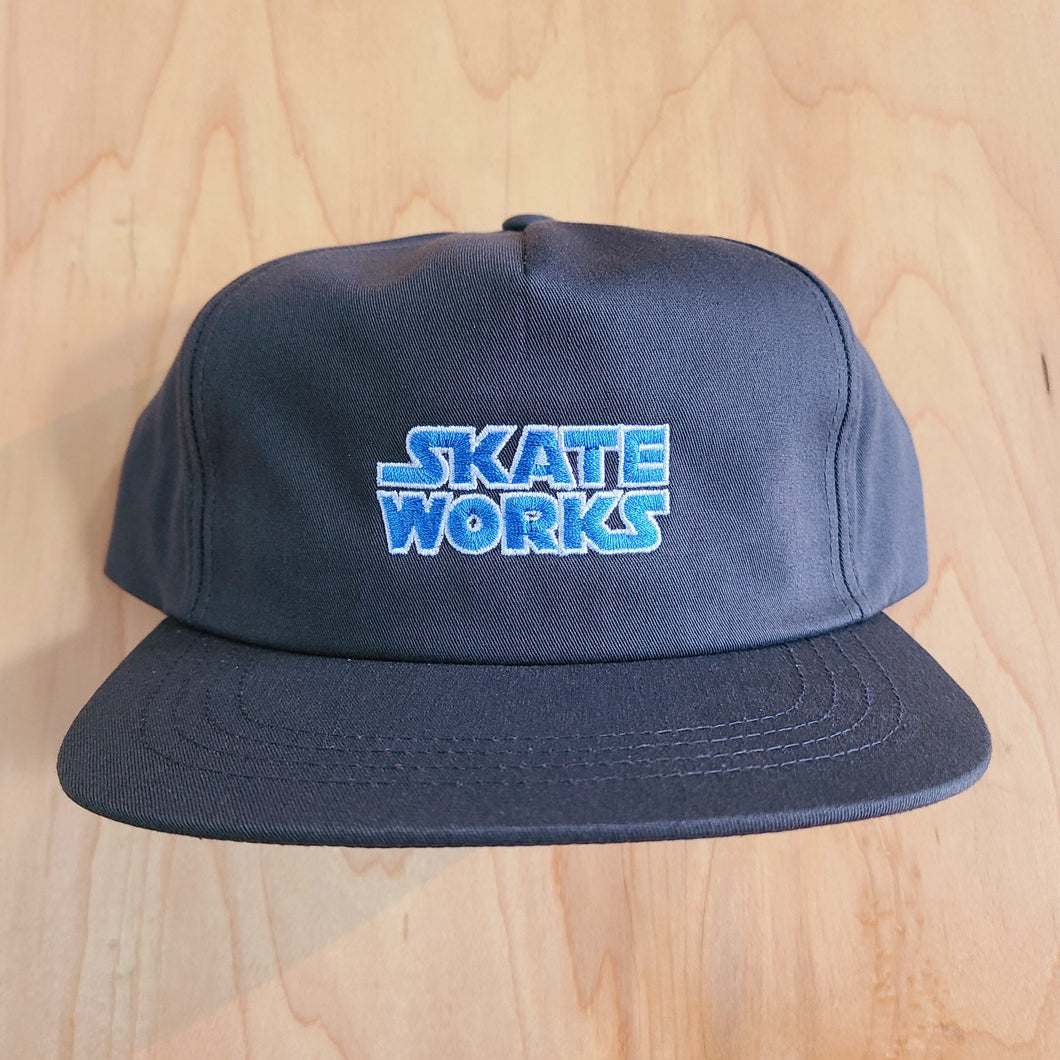 Skateworks Classic Logo Snapback Hat Grey