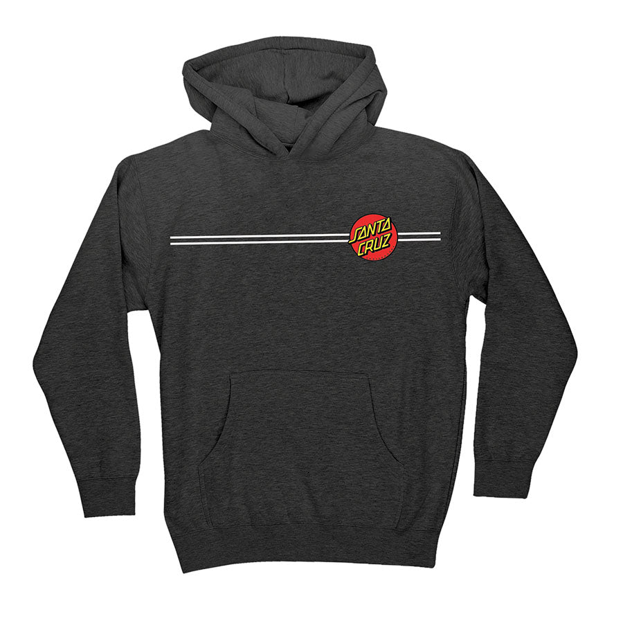Santa Cruz Classic Dot Youth P/O Hoodie Charcoal Heather – Skateworks
