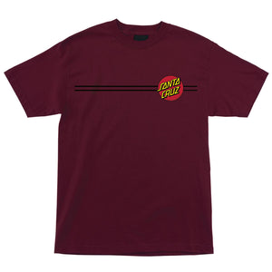 Classic Dot S/S T-Shirt Burgundy