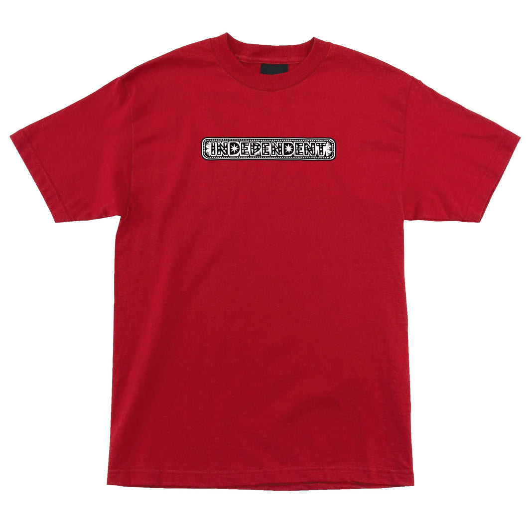 Independent Husky Roundup S/S T-Shirt Red