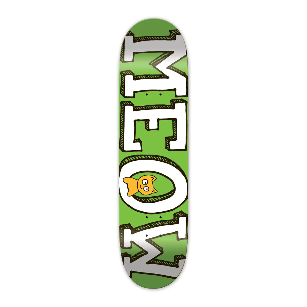 Meow Logo Green Deck 8.25