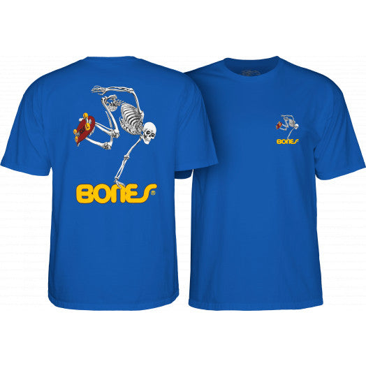Powell Peralta Skateboard Skeleton Youth T-Shirt Royal Blue