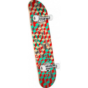 Mini Logo Pattern Birch Complete Skateboard- 7.75"