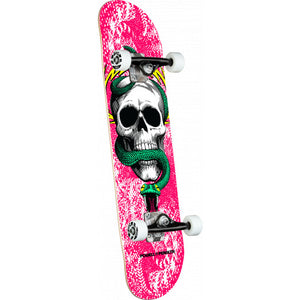Powell Peralta Skull & Snake One Off Pink Birch Complete Skateboard - 7.75"
