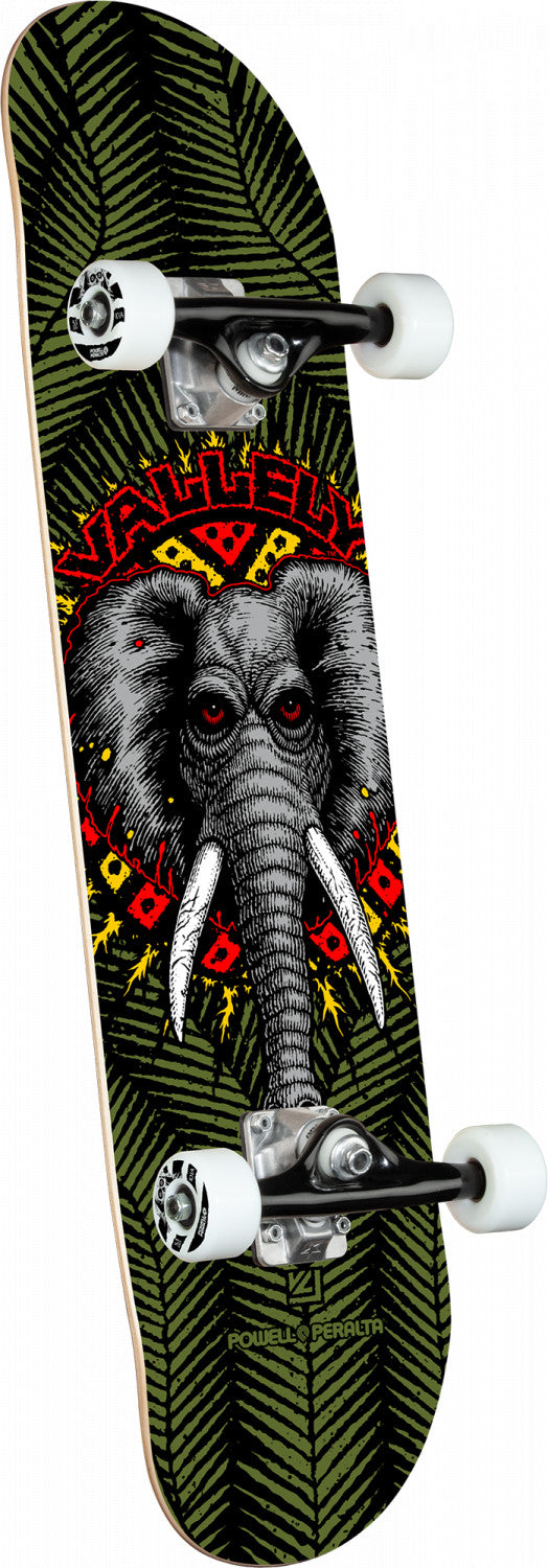 Powell Peralta Vallely Elephant One Off Olive Birch Complete Skateboard - 8.25