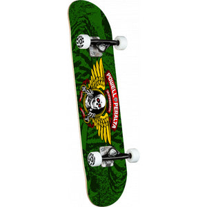 Powell Peralta Winged Ripper One Off Green Birch Complete Skateboard - 8"
