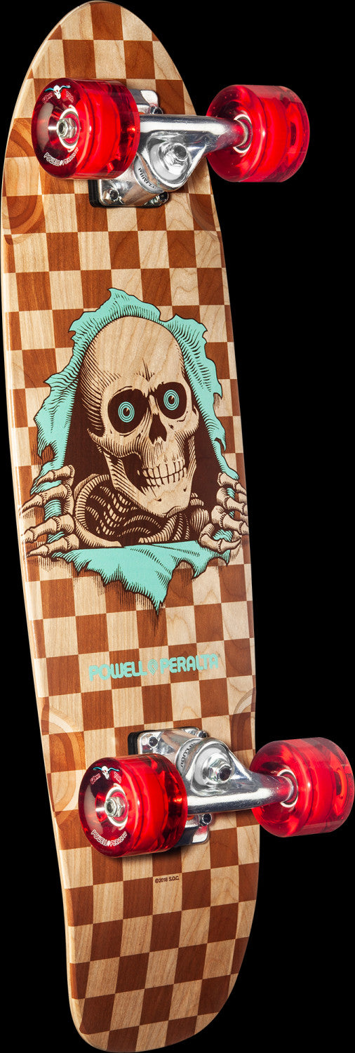 Powell Ripper Checker Multi Powell Peralta Sidewalk Surfer Natural Checker Ripper Cruiser Complete ...