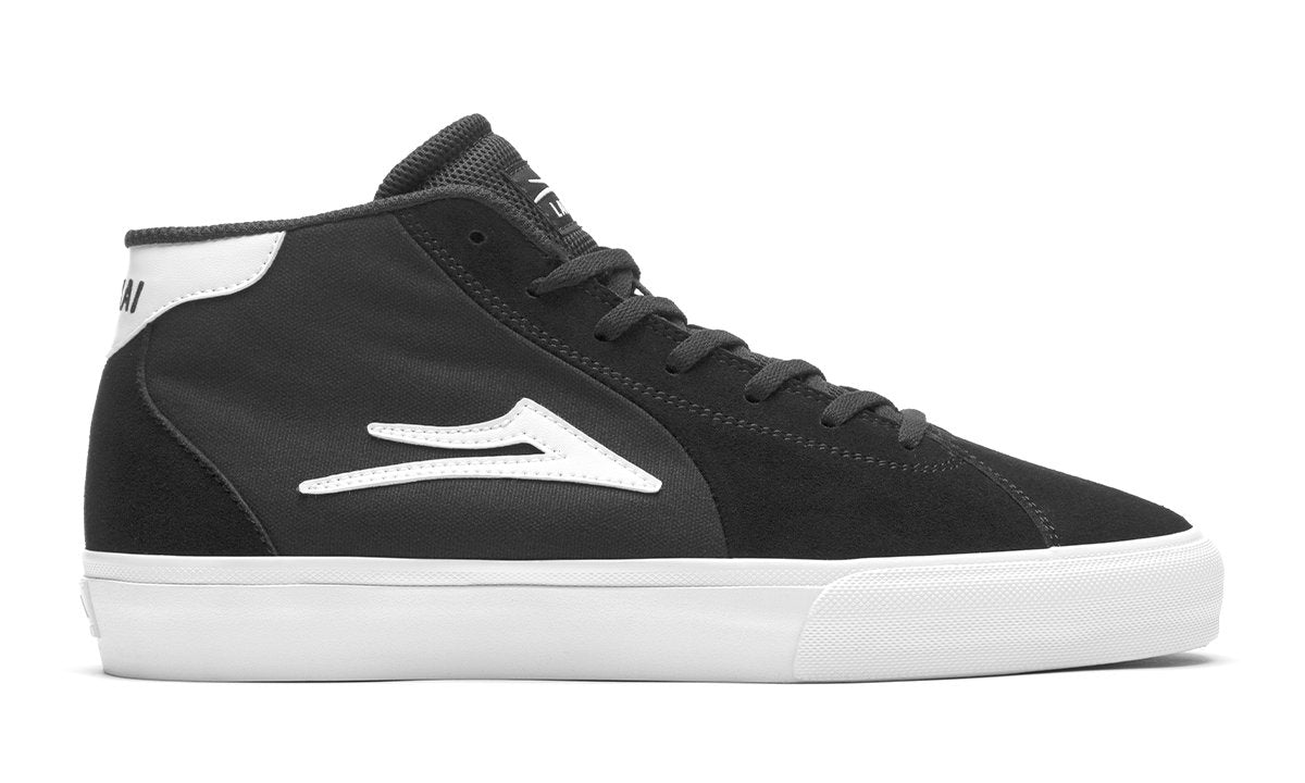 Lakai Flaco II Mid Black Suede – Skateworks