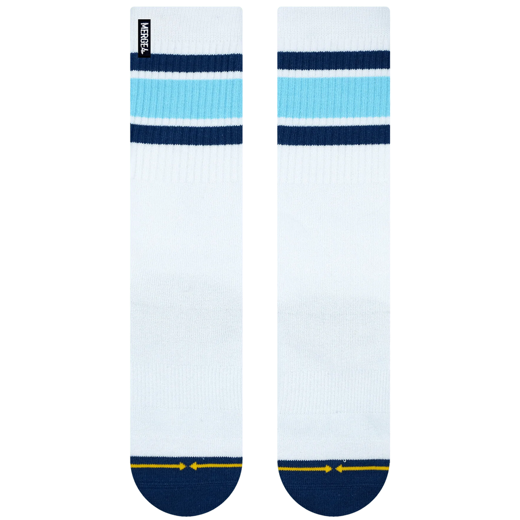 Merge4 - Haven Tall Blue Crew Sock