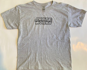 Skateworks Classic Logo Youth T-Shirt Ath Grey